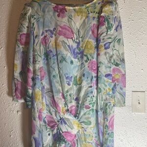 Floral Pastel Mini Dress